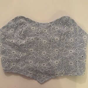 Floral corset crop top #festivalvibes